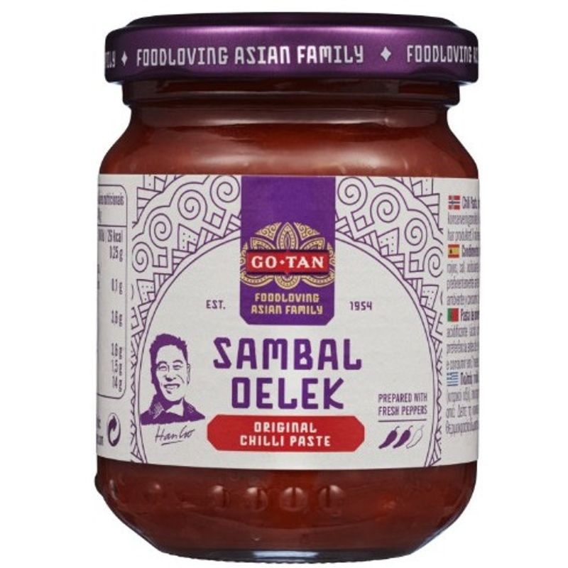 Sambal Oelek Chili Paste 100g | Authentic chili flavor | Go-Tan