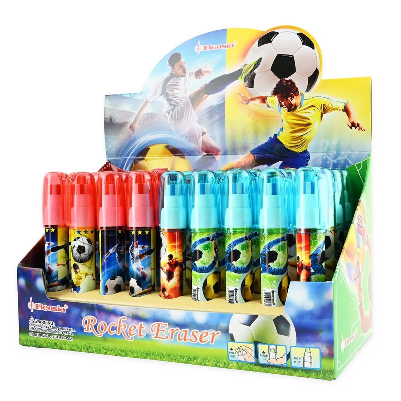 Eraser pen Football motif