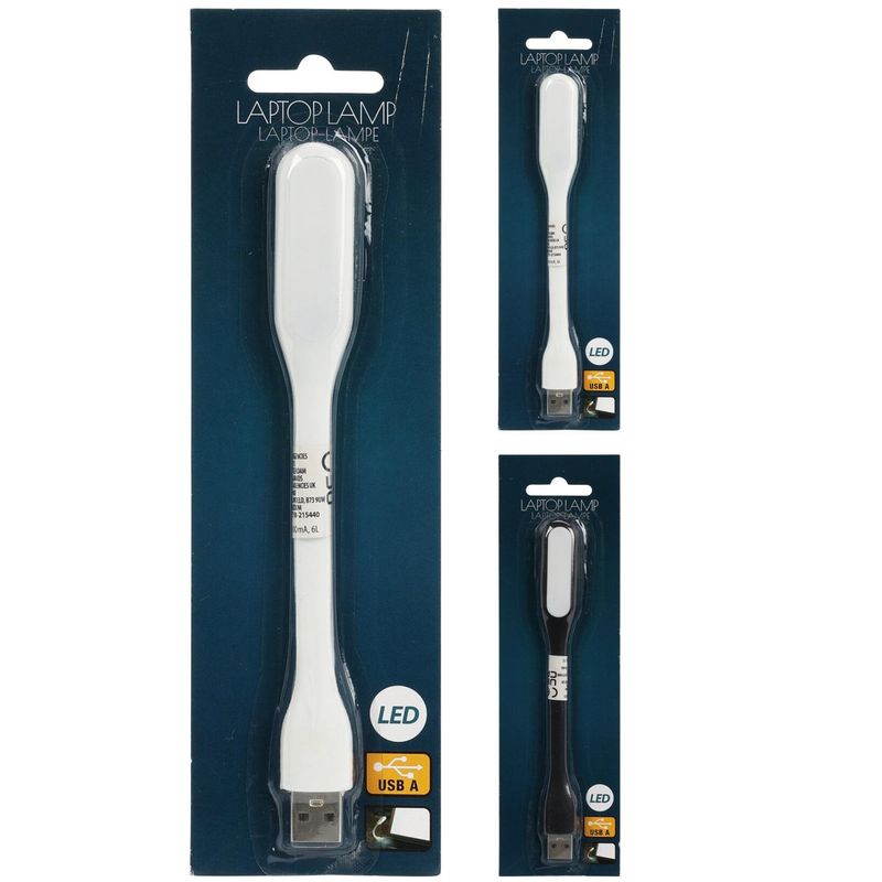 USB Lampe Sort/Hvit