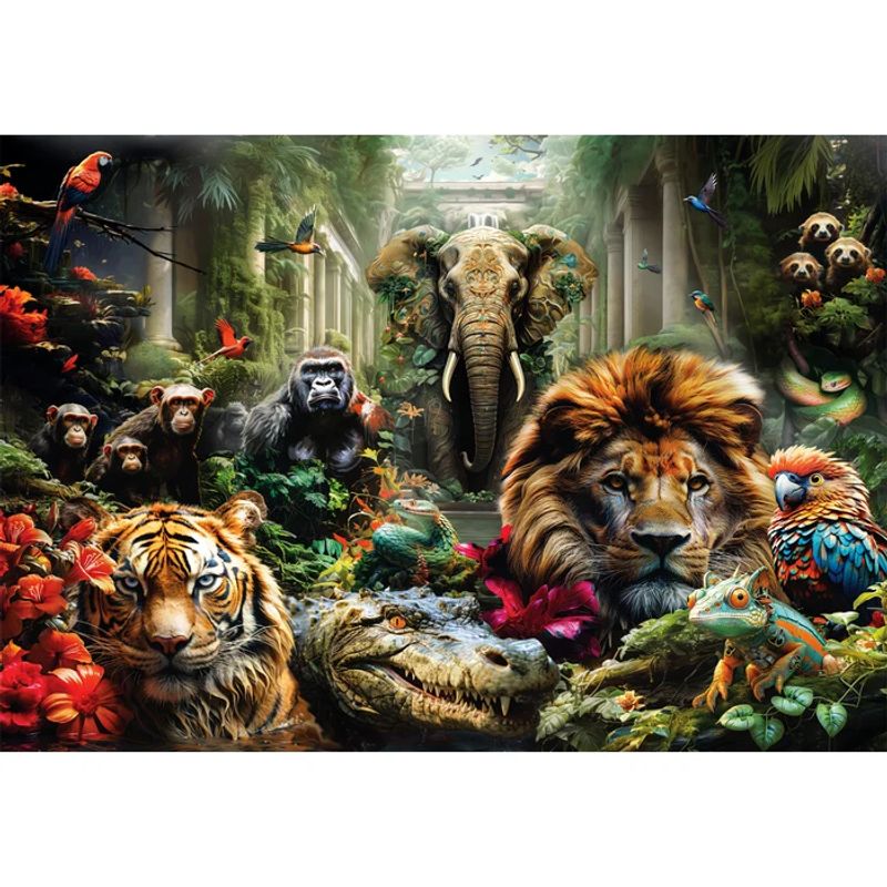 Clementoni Mystic Jungle puslespill 1000 brikker | 70x50cm