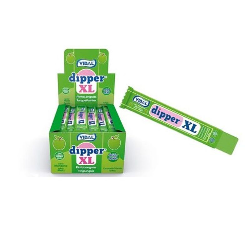 Vidal XL Dipper Green Apple 100x10.5g Large Pack