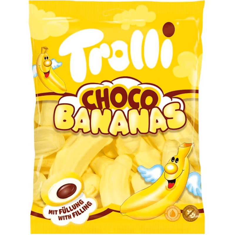 Trolli Choco Bananas 150g | Foam bananas with chocolate filling