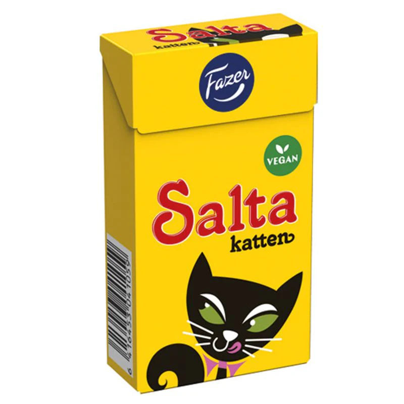 Fazer Salt Katt Pastilleske 20x38g | Storpakk