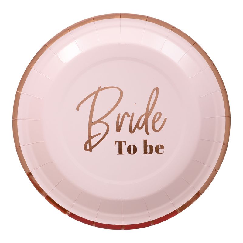 Bride to be papptallerken 8pk