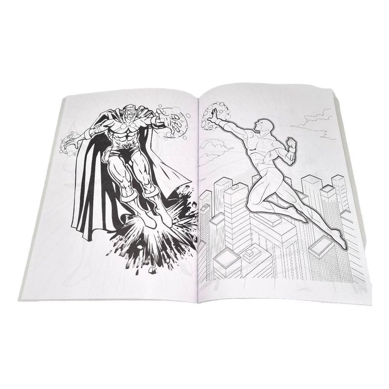 Drawing & Coloring Book Superheroes 48 Pages
