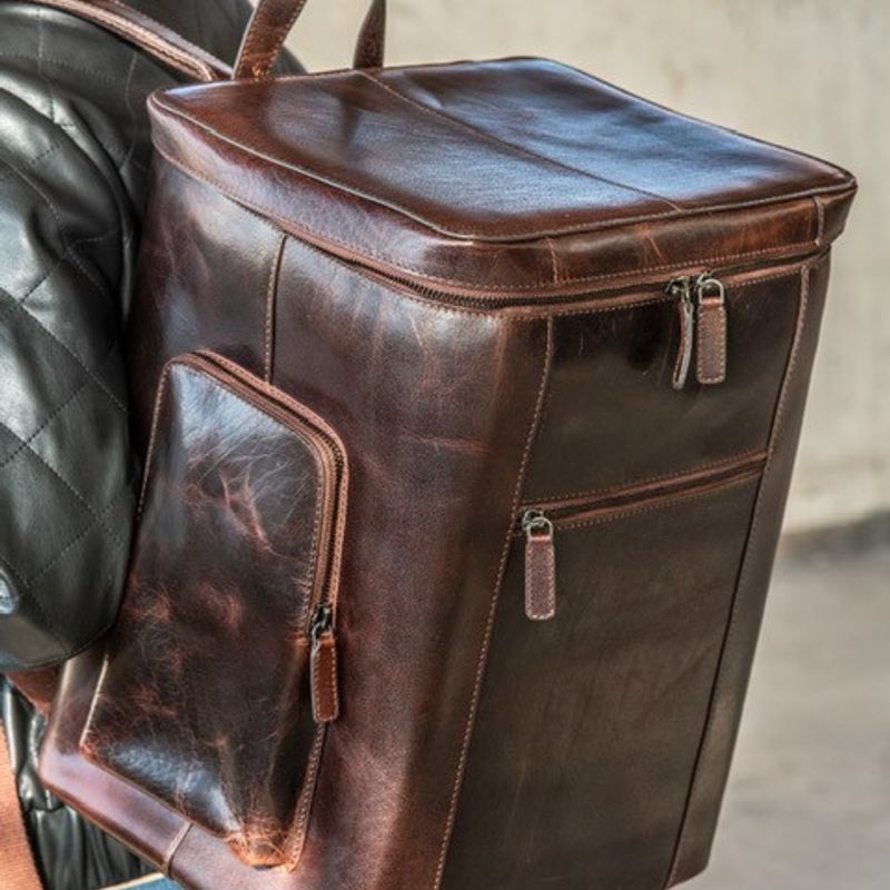 Backpack Cooler Bag CAB Tylösand Brown Leather