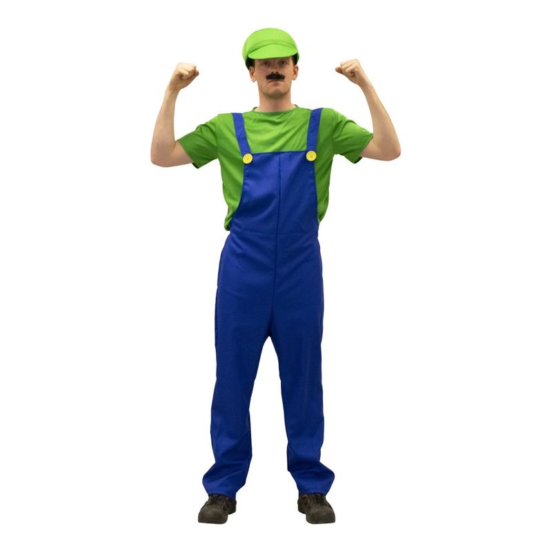 Luigi Inspired Plumber Men's Costume