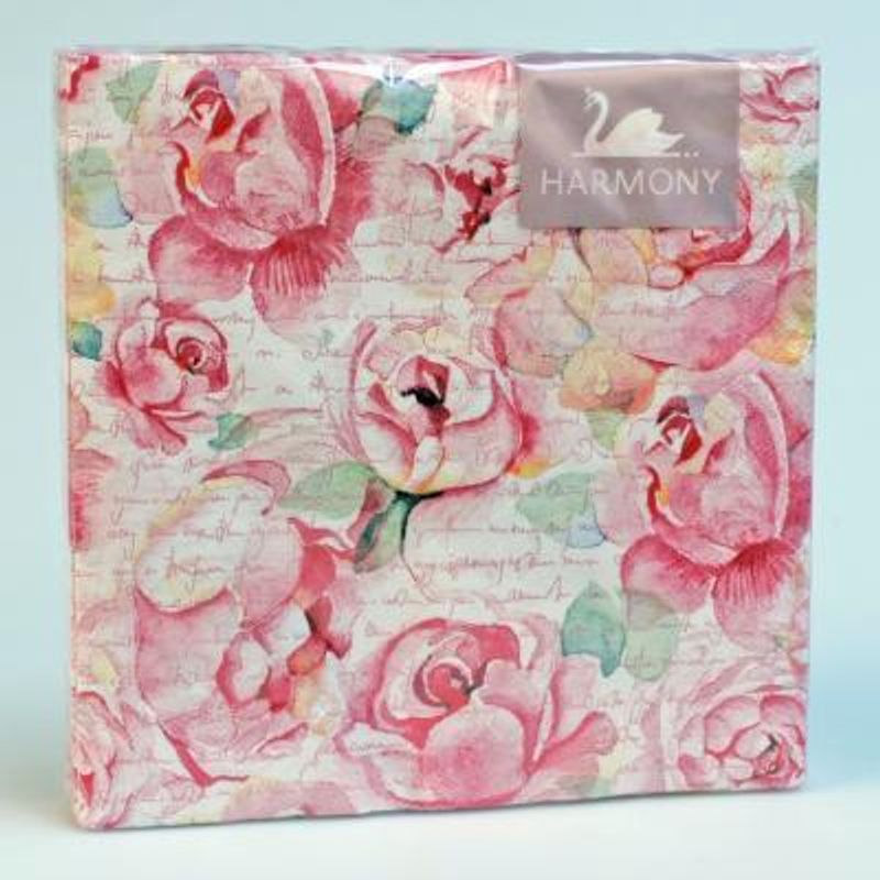 Napkin 20pk 33x33cm Vintage Peony