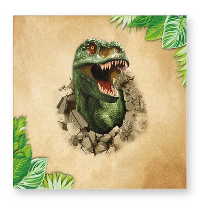 Dinosaur Party Box 43 deler | Komplett bursdagssett med dinosaurtema