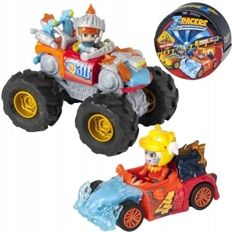 T - Racers Turbo Wheel Serie 1 Overraskelsesbil + Sjåførfigur