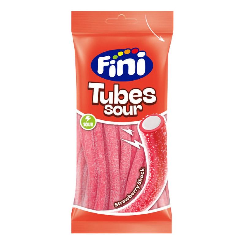 Fini Sour Tubes Strawberry 75g