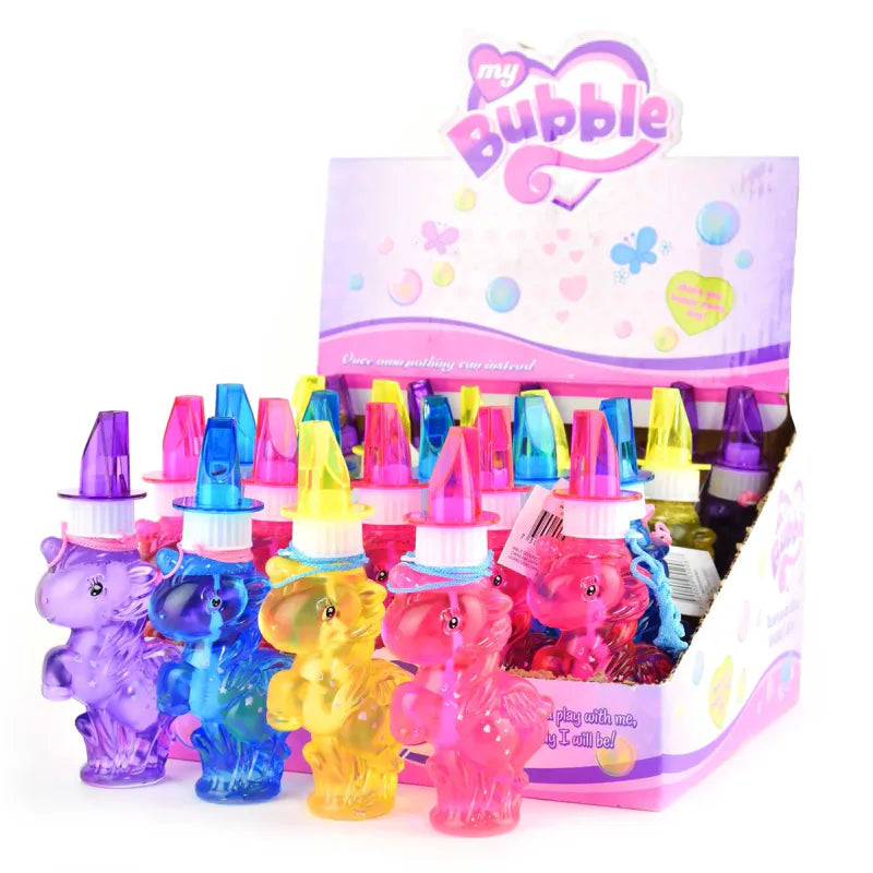 Unicorn soap bubbles 15cm | With whistle