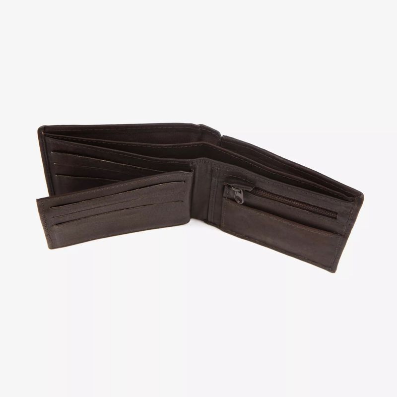 Wallet leather brown small