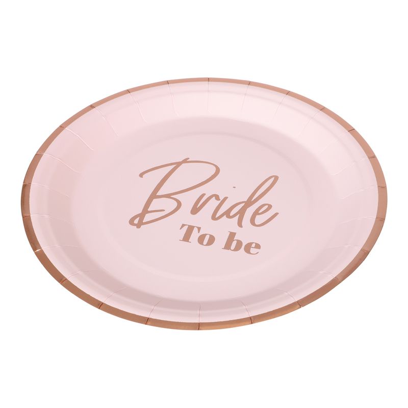 Bride to be papptallerken 8pk