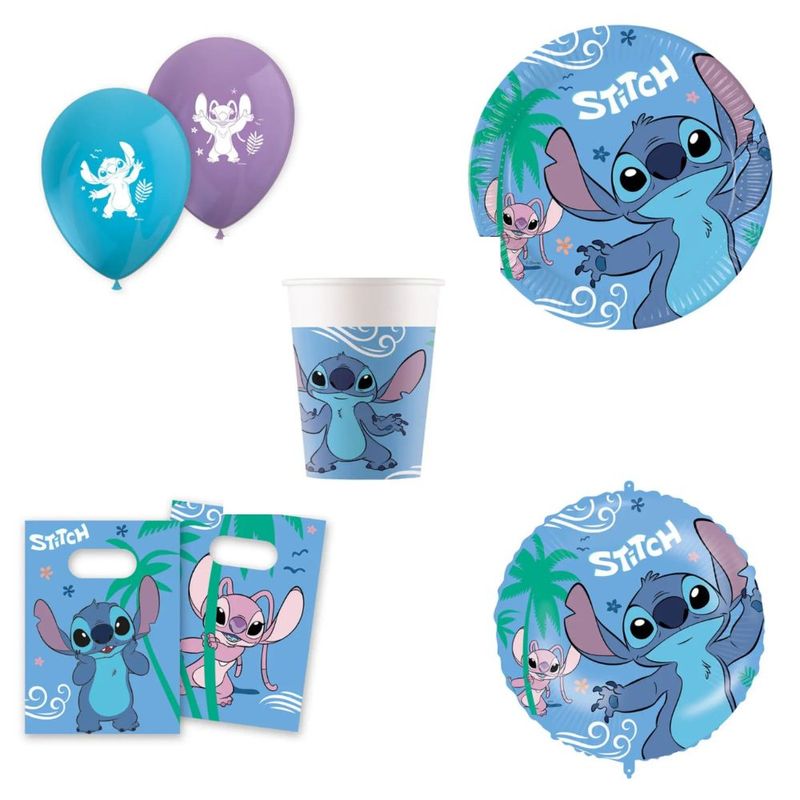 Stitch Table Setting | Napkins, cups, plates, balloons and candy bags