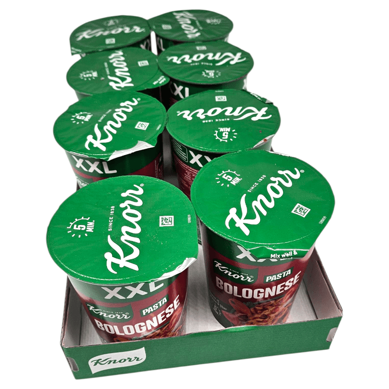 Knorr Snack Pot Bolognese XXL 8x88g | Large pack of quick meals