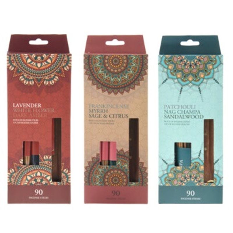 Incense sticks with holder 90pk