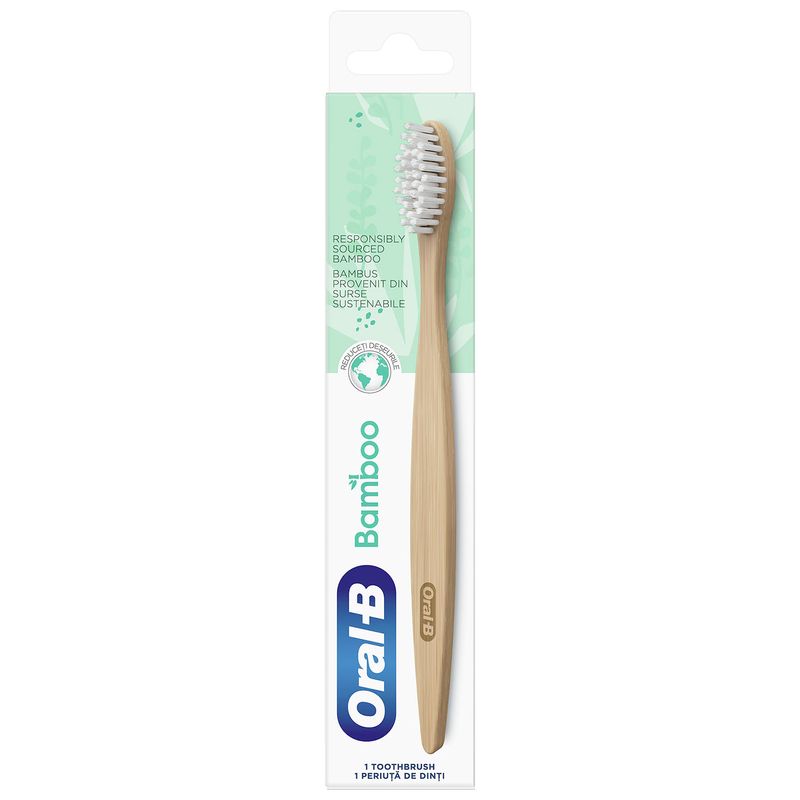 Oral - B Bamboo Toothbrush | Bamboo handle and plant-based bristles