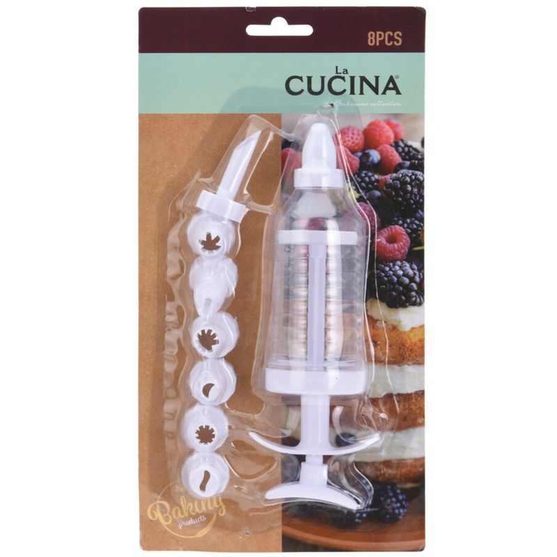 Decorating syringe 8 parts | La Cucina