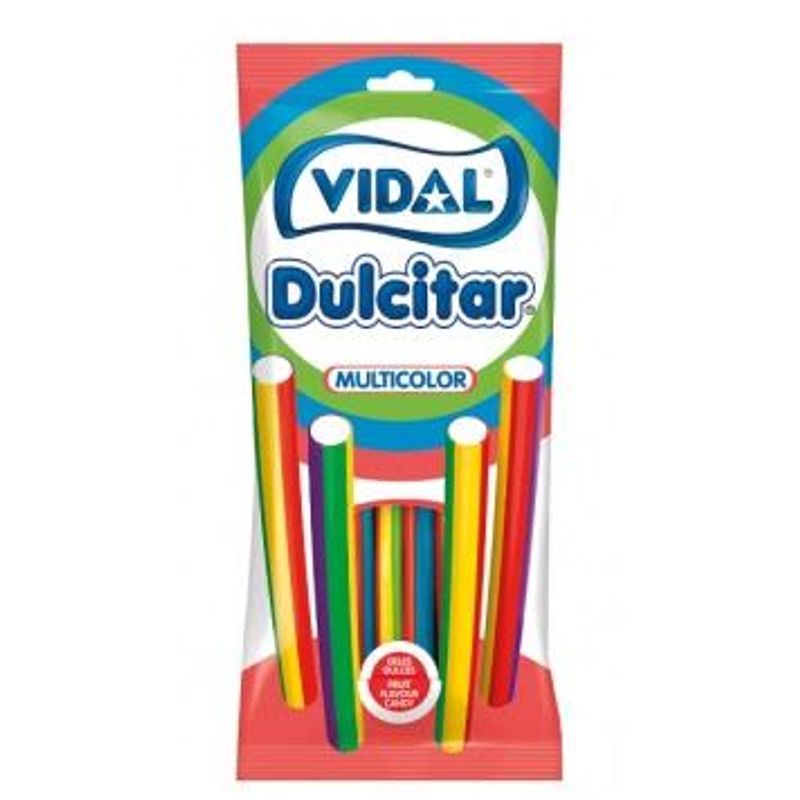 Vidal Multicolored Straws with Vanilla Bean 90g