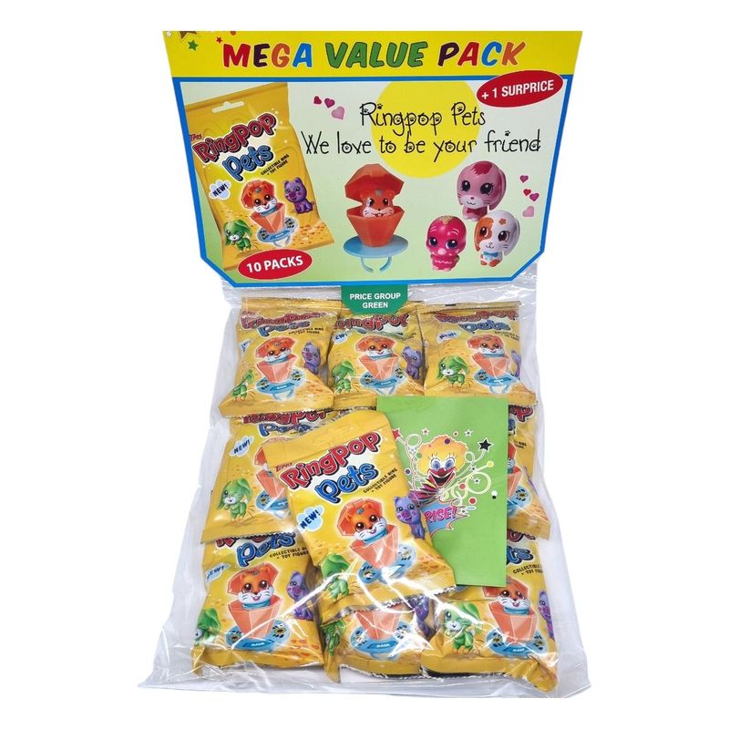 10pk Ring Pop Pets (Large Pack)