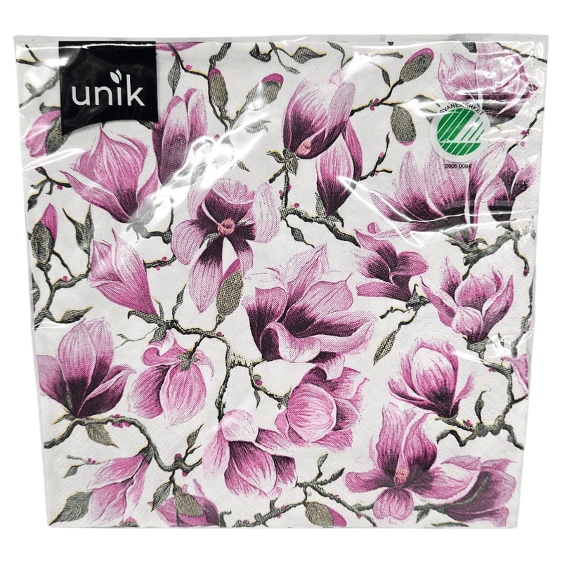 Napkins flowers 20pk 3 - layers | 33x33cm | Unique