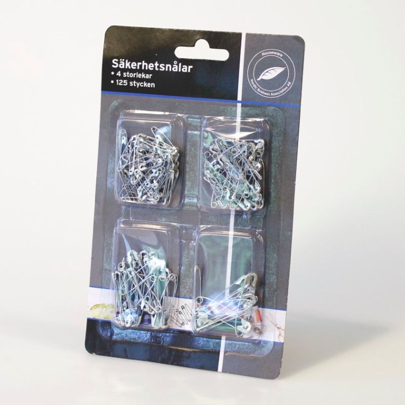 Safety pins multipack 125pcs
