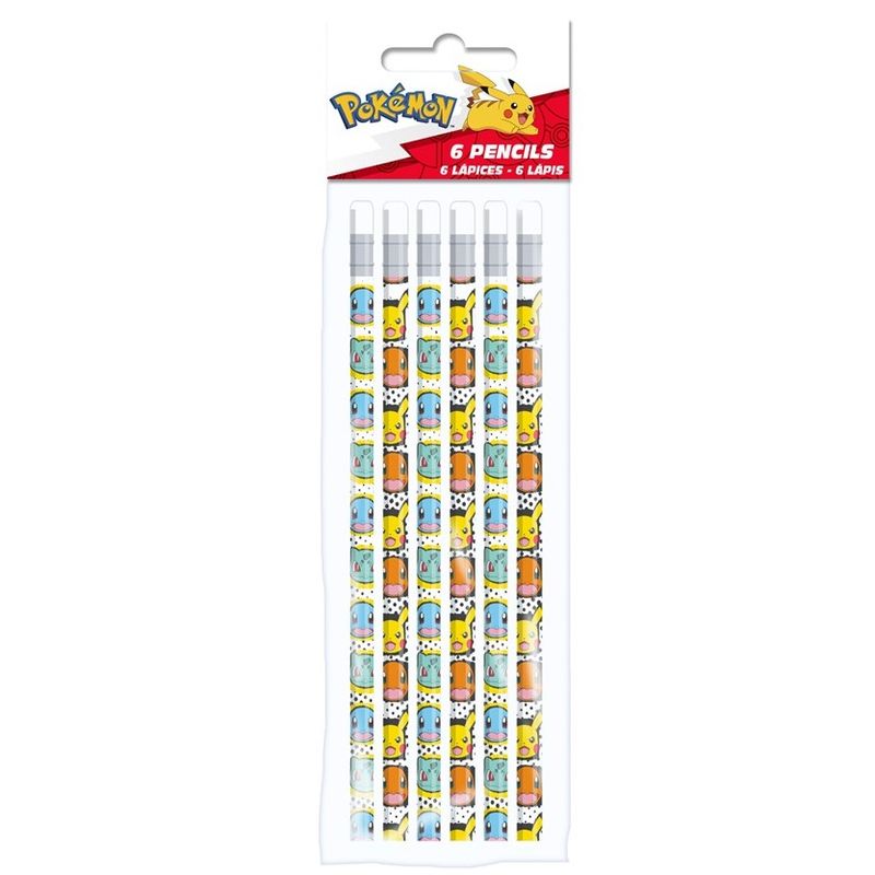 Pokemon Pencils 6pk