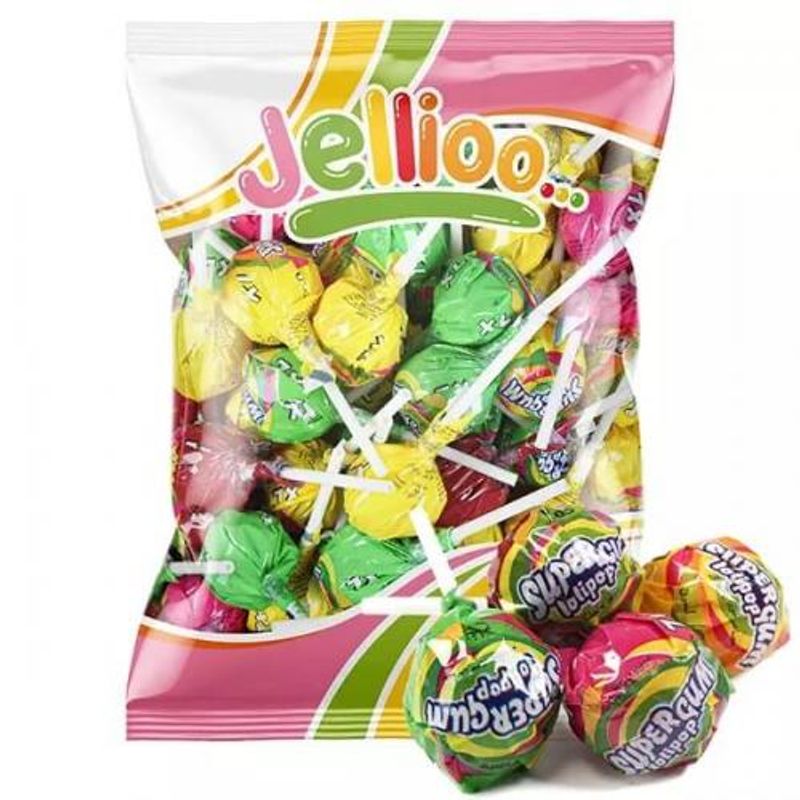 Super Gum Lollipop Gum Mix 53pcs 954g