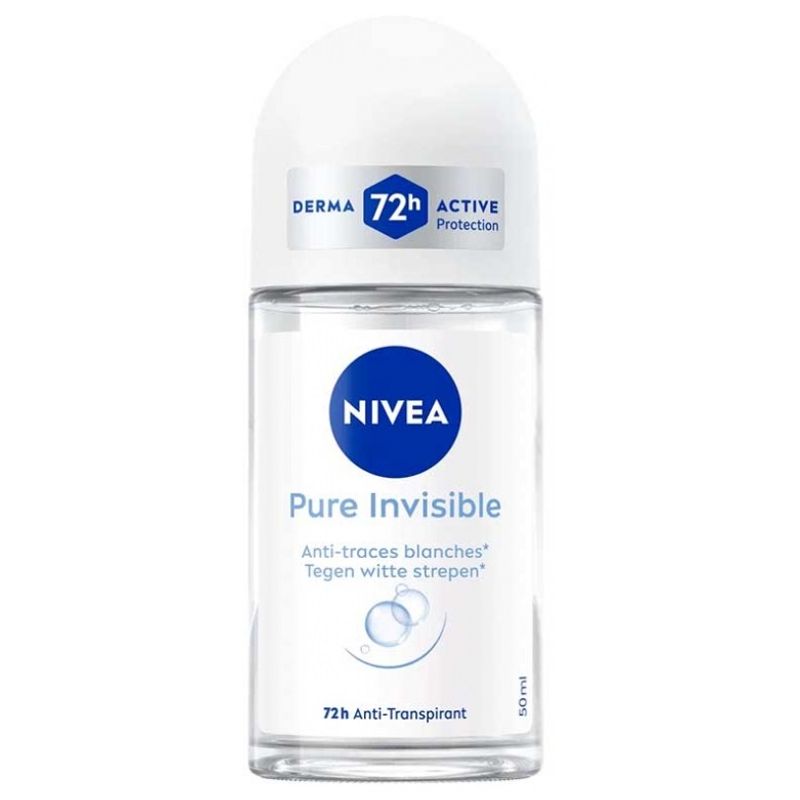 Nivea Pure Invisible 72h Anti - Perspirant Deodorant Roll - On 50 ml
