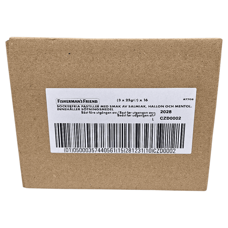 Fisherman's Friend Salmiak & Raspberry 16x3pk | Large pack (48 bags)