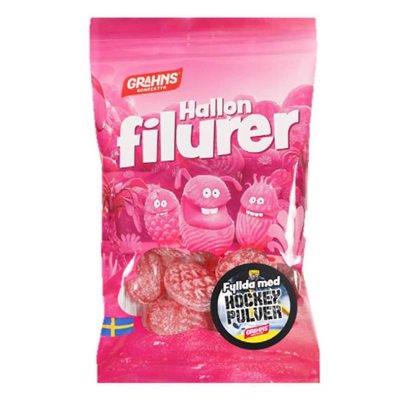 Grahns Raspberry filures filled with hockey powder 70g