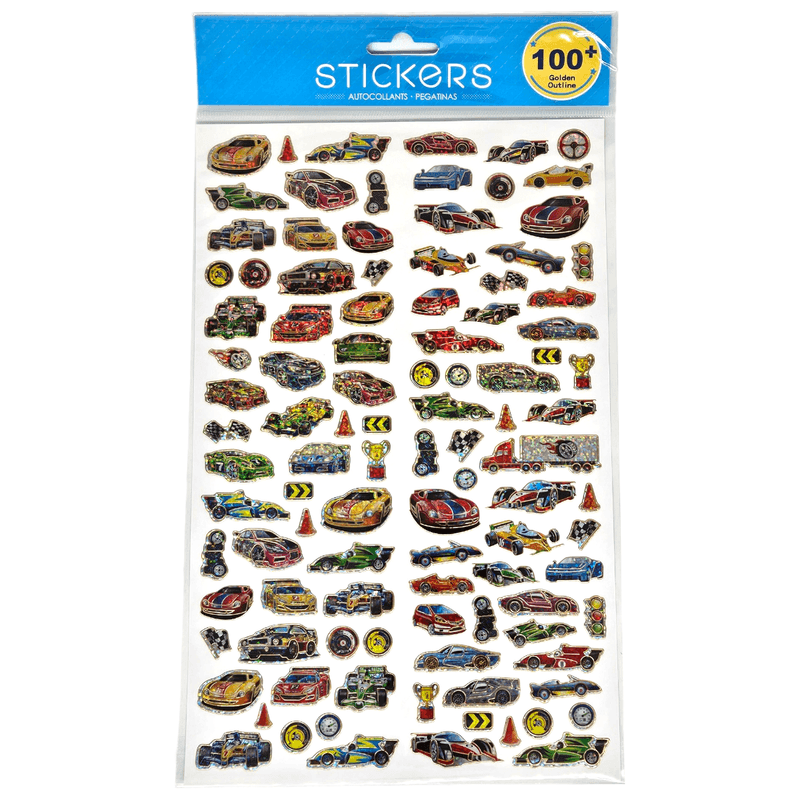 Stickers Sports Car Shiny 100pcs