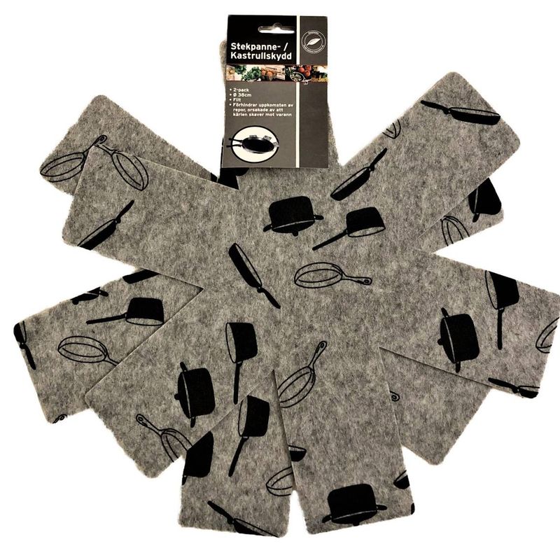 2pk Frying pan/dish roll Mat