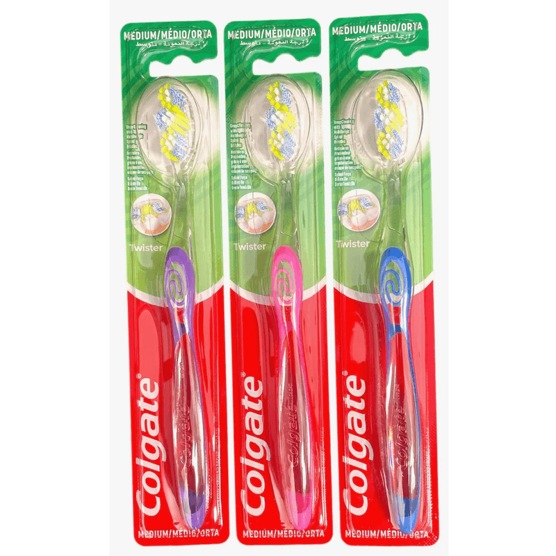 Colgate Twister Medium Toothbrush 1pc | More Colors