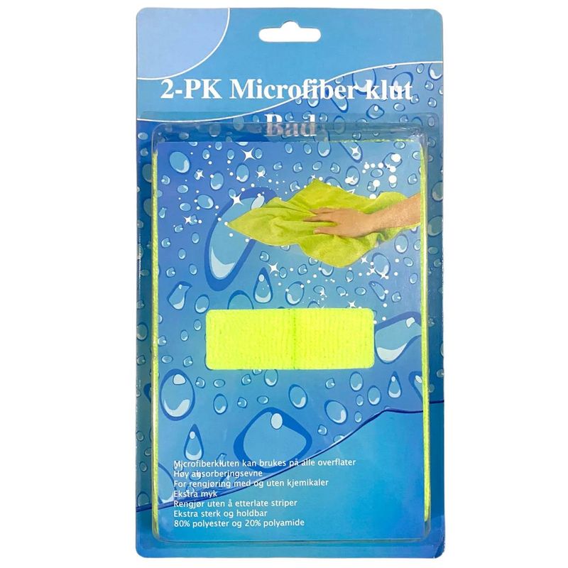 Microfiber cloth Bathroom 2pk