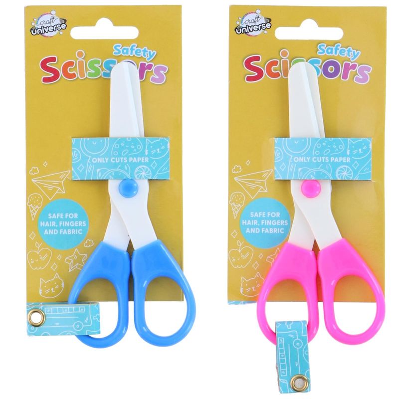 Children's Scissors 15cm | Blue or Pink | Safe & Practical