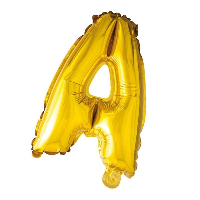 Tinka Foil Letter Balloons 41 cm Gold A To Z