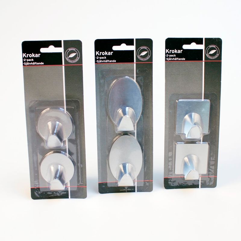 2pk Self-Adhesive Hooks | 3assorted