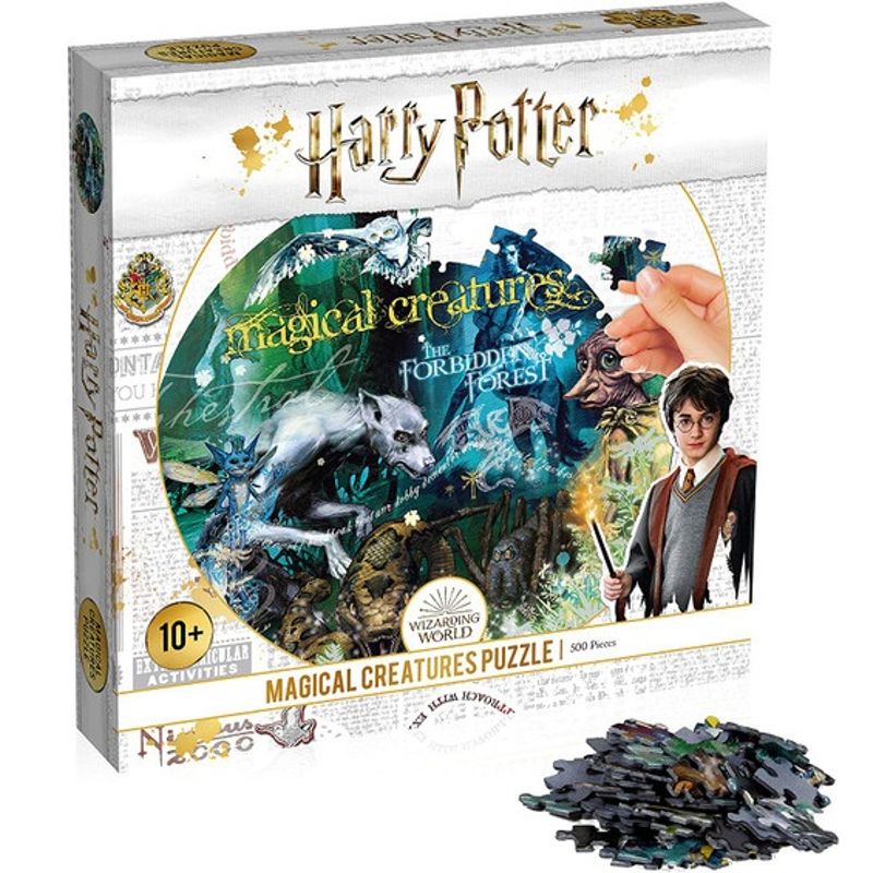 Harry Potter Round Puzzle 500 Pieces | Magical Creatures