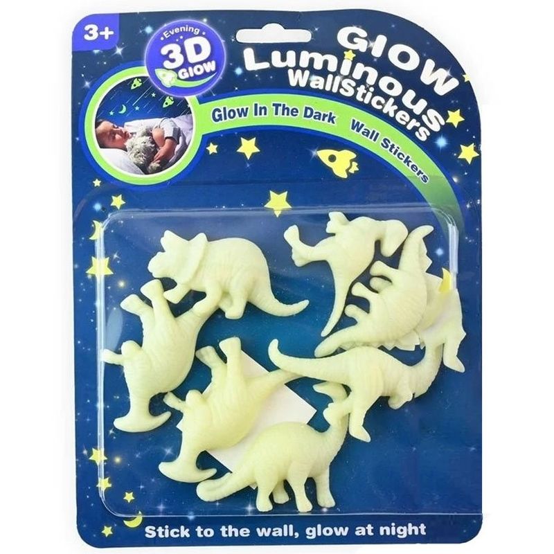 Luminous Dinosaur Figures 3D | 7 pk
