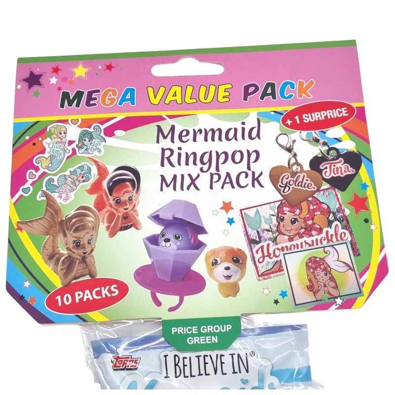 10pk Ring Pop Puppies/Pets/ Mermaid Mix (Large pack)