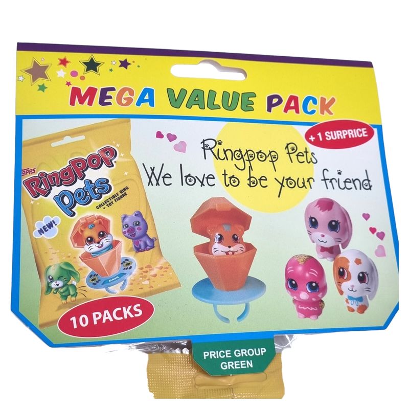 10pk Ring Pop Pets (Large Pack)