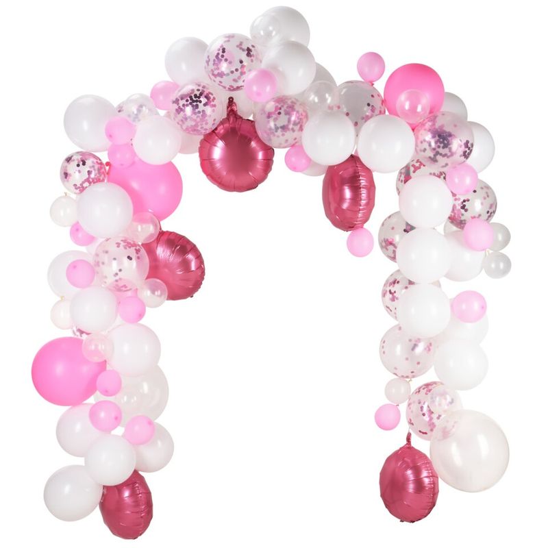 Balloon arch Pink 122 pieces 5m