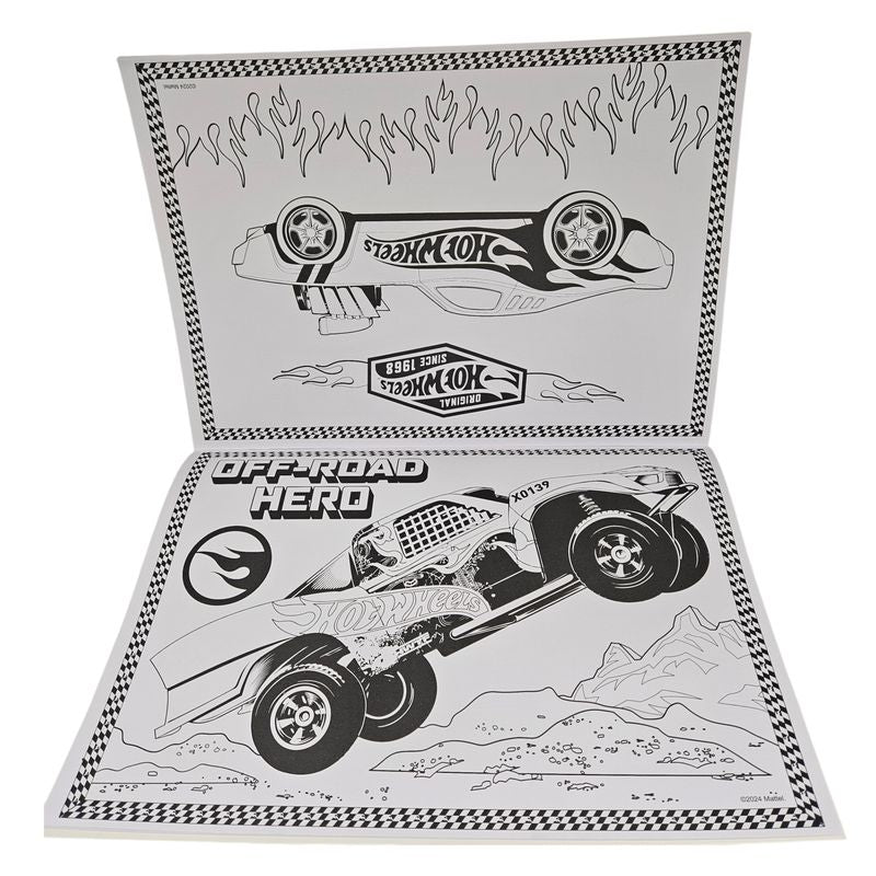 Hot Wheels Tegnebok med klistremerker 42x30cm
