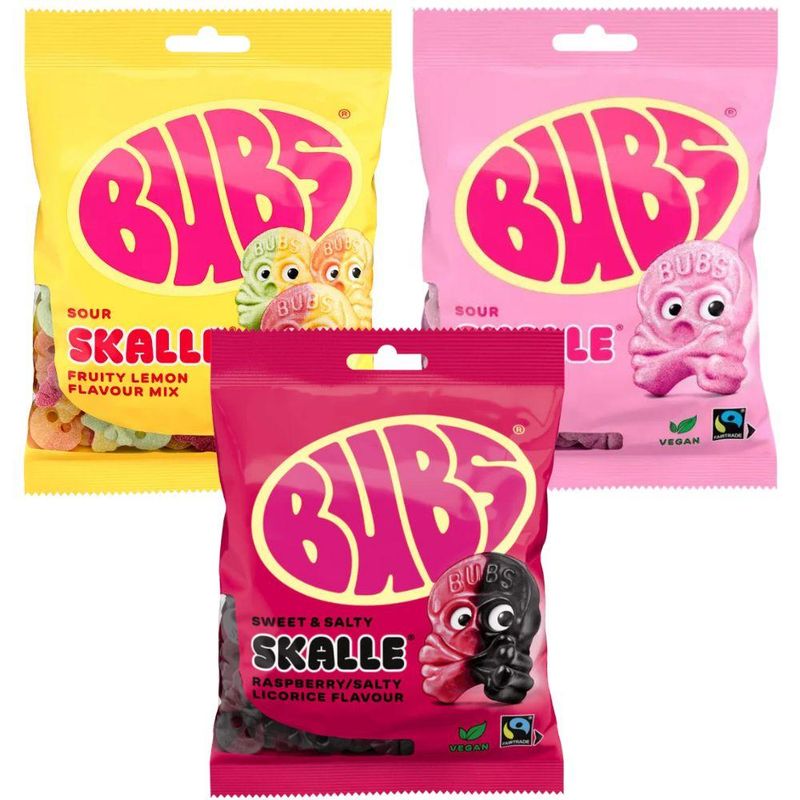 Bubs Hodeskaller 90g | Flere smaker