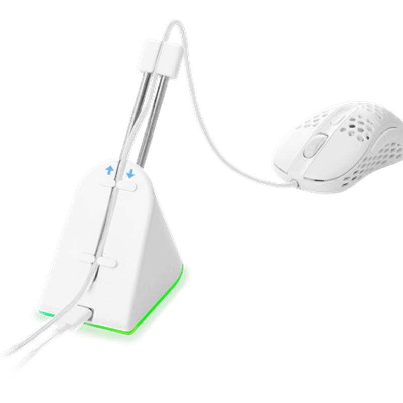 Deltaco Gaming Mouse Bungee RGB LED - Hvit