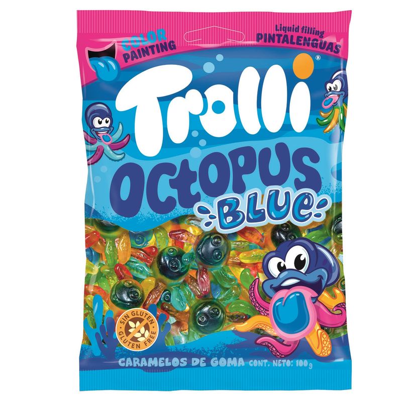 Trolli Octopus Blue 100g