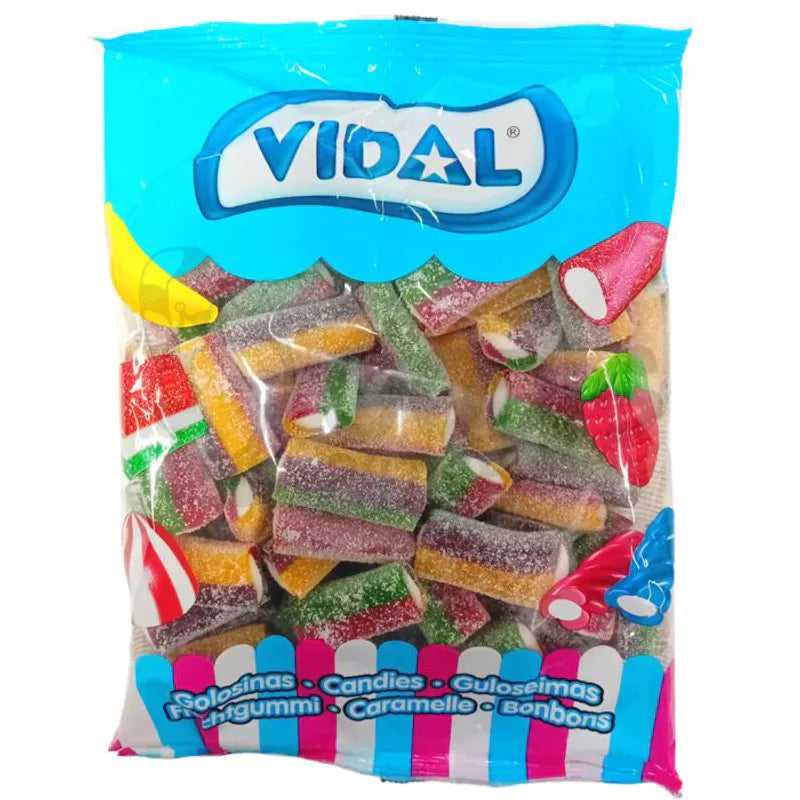 Vidal XL Sour Rainbow Bites 1kg | Large pack