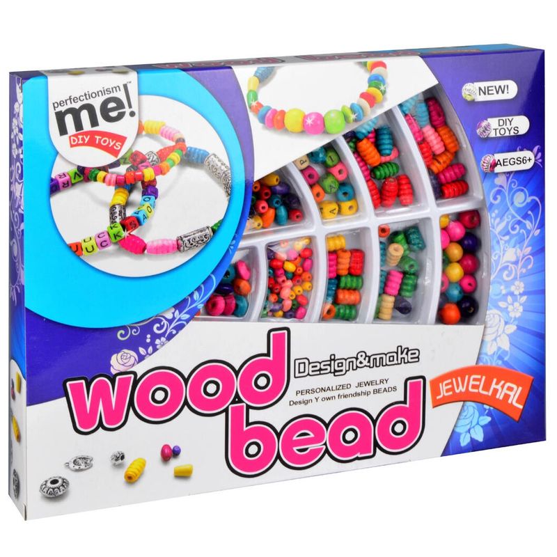 Wooden Bead Set | Make Colorful Friendship Bracelets with Wooden Beads